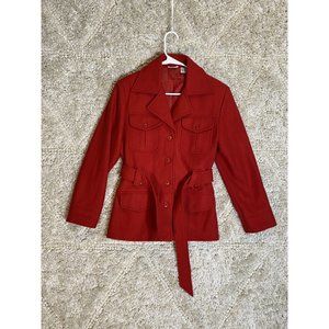 Newport News Red Belted Jacket